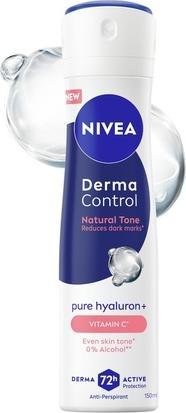 Immagine prodotto NIVEA Derma Control Natural Tone Women's Antiperspirant 72h Protection Spray (Getto vaporizzato, 150 ml)