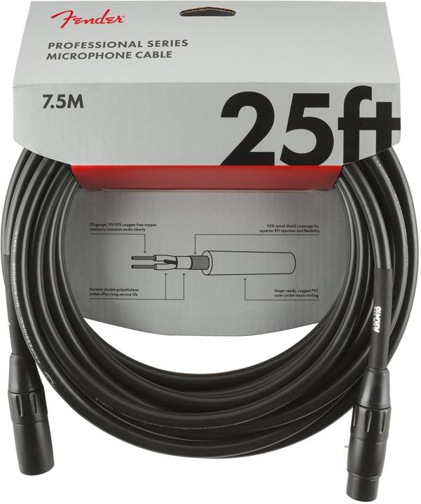 Produktbild Fender Kabel Mic. Professional 7,5m bk (7.50 m)