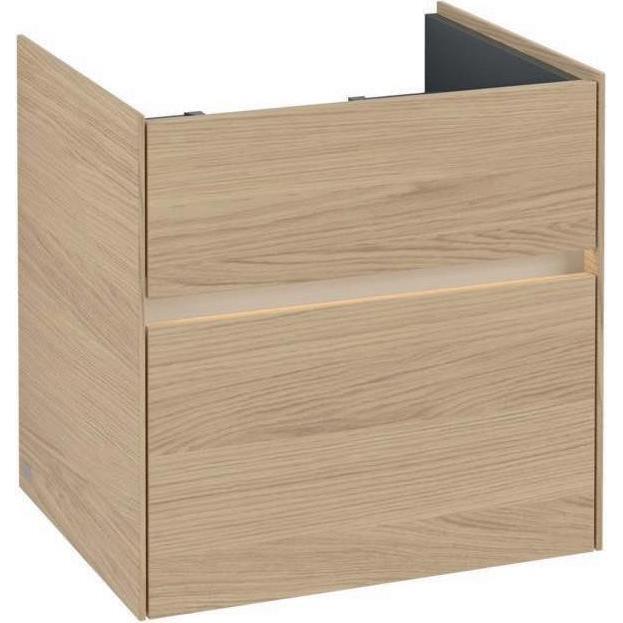 Villeroy & Boch, Waschbeckenunterschrank, V&B Waschtischunterschrank COLLARO 554x546x444mm m LED-B. Nordic Oak (55.5 x 4...