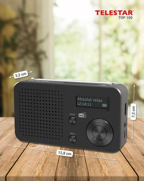 Immagine prodotto Telestar TOP 100 sw portables Radio DAB+/UKW,Bluetooth,USB,Akku