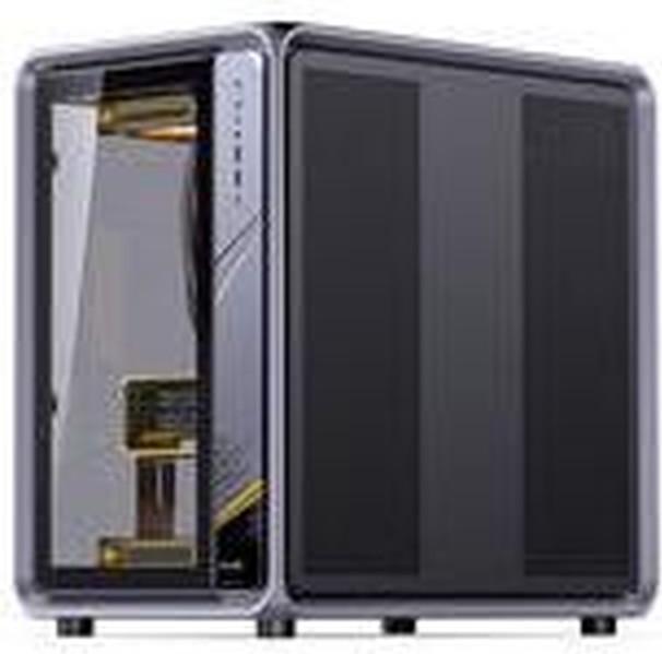 Produktbild Jonsplus BO400 PC-Gehäuse, Midi-Tower, ATX, Alu Frame, Tempered Glass – schwarz (ATX)