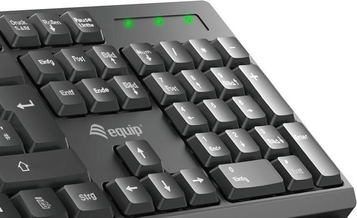 Actual product image equip Wireless combi keyboard+mouse, black, German (DE, Wireless)