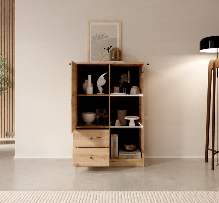 Actual product image ADRK Furniture EviVitrine with LED lighting
