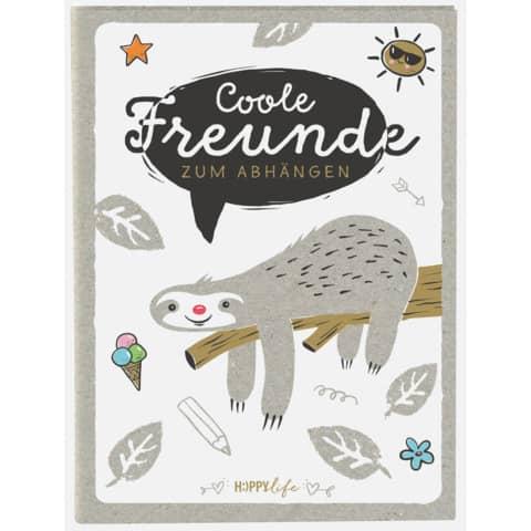 Produktbild Goldbuch Freundebuch Happylife Faultier (A5, Liniert, Harter Einband)