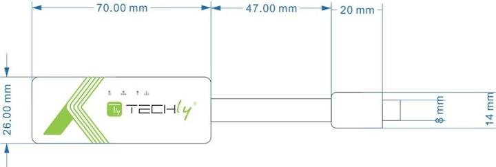 Actual product image Techly IADAP USB31-ETGIGA3 Ethernet (USB 3.1)
