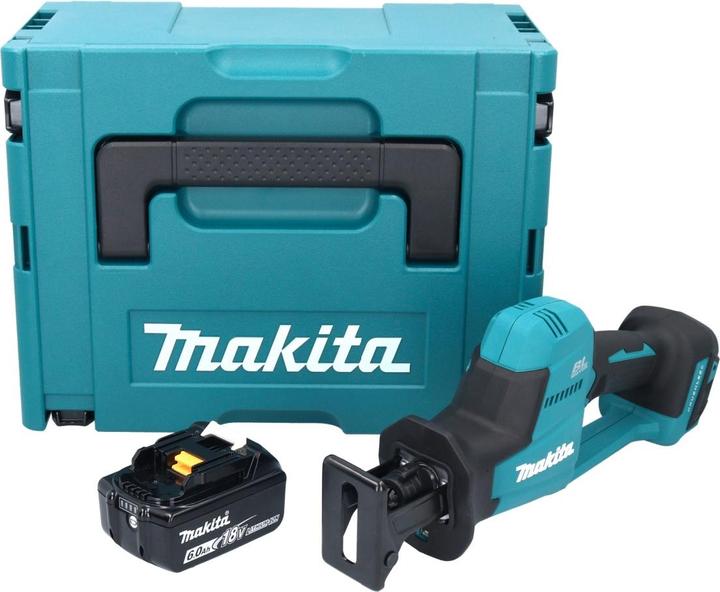 Actual product image Makita DJR 189 G1J Battery Reciprocating Saw 18 V Brushless + 1x Battery 6,0 Ah + Makpac - without La