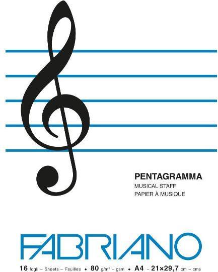 Actual product image Fabriano Pack 10 Music Notebooks (A4)