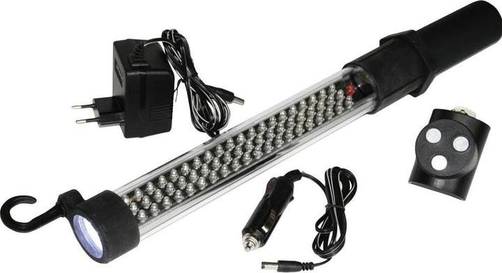 Produktbild HP Autozubehör 28368 60+17LED Akku Arbeitsleuchte LED LED-Stablampe akkubetrieben, über Steckernet (110 lm)