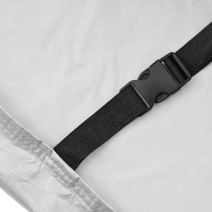 Actual product image vidaXL Car cover half garage with hook L PEVA