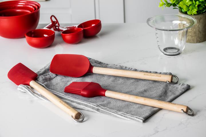 Productafbeelding KitchenAid Bakset met deegborstel, lepel en mixerspatel