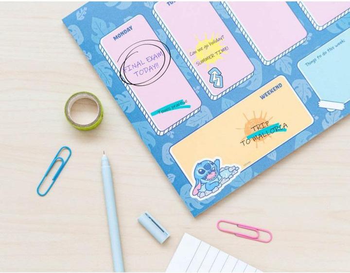 Image du produit Disney Stitch - Agenda semainier 54 pages A4 (21 x 21 cm, Allemand)