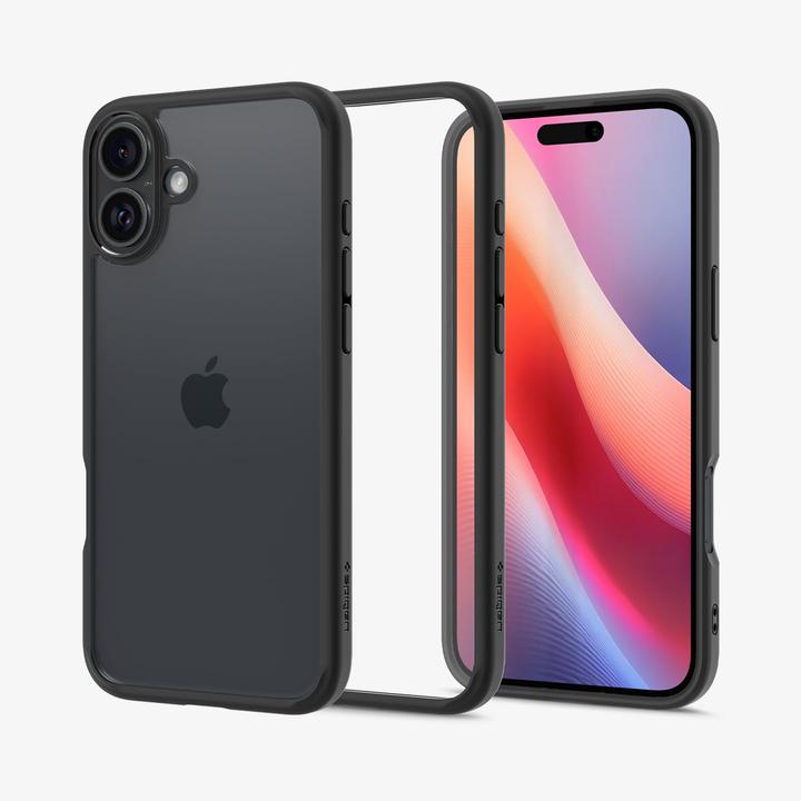 Produktbild Spigen Ultra Hybrid iPhone 16 matte black/czarny ACS08201 (Apple iPhone 16)