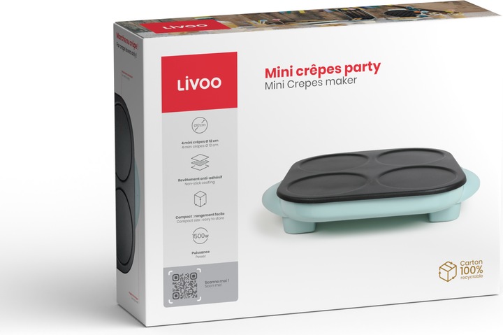 Actual product image Livoo Mini Crepes maker