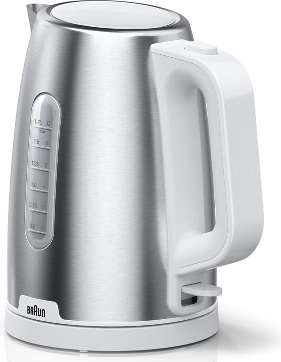 Stainless steel, White