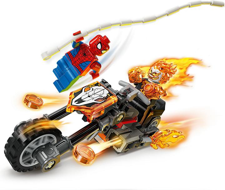 Produktbild LEGO Super Heroes Spider-Man vs. Ghost Rider auf seinem Motorrad (76335, LEGO Marvel)