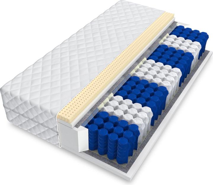 Avetoe Matratze 160x200 BOLONIA LATEX 7 Zonen (Latexkern, 160 x 200 cm)