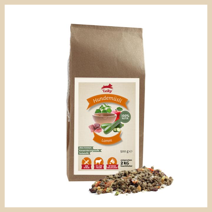 Produktbild Leiky Hundemüsli Lamm (500 g)
