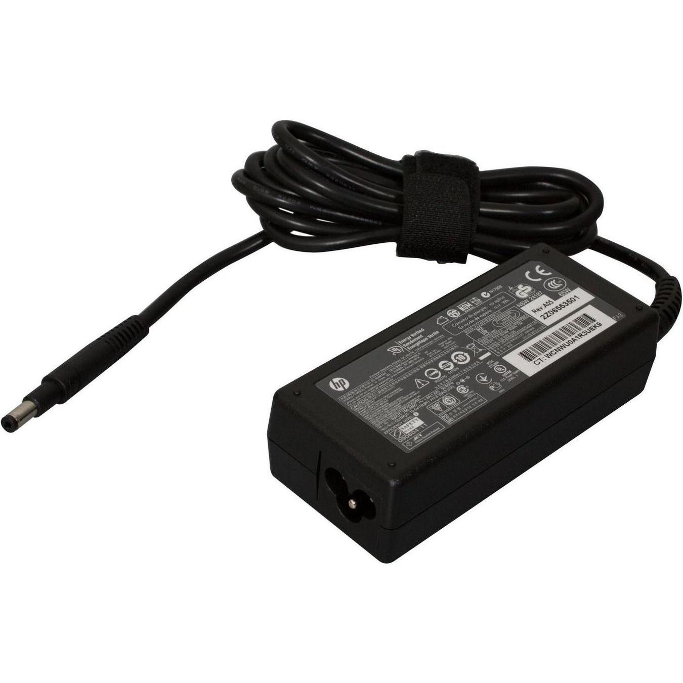 HP AC-Adapter 65W (65 W), Notebook Netzteil, Schwarz