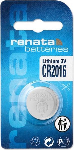 Image du produit Renata CR2016 (1 pcs, CR2016, 90 mAh)
