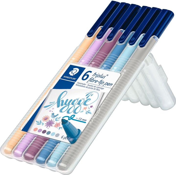 Actual product image Staedtler triplus color 323 triangular fibre-tip pens (6 x)