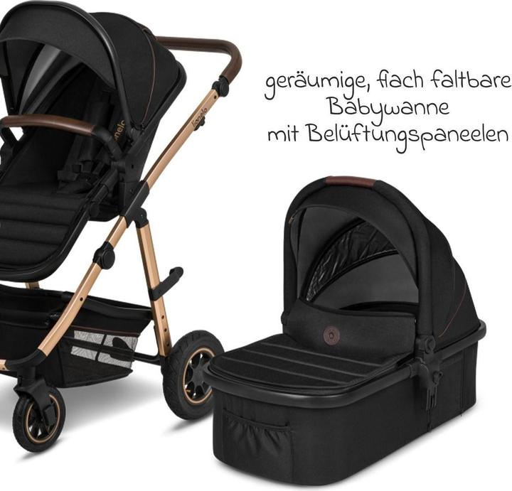 Image du produit Lionelo Poussette combinée Amber 2 en 1 Black Onyx