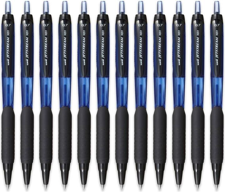 Immagine prodotto Uni-ball Penna a inchiostro liquido Jetstream SXN-101-07 Blu 0,7 mm (12 pezzi) (0.70 mm, 12 x)