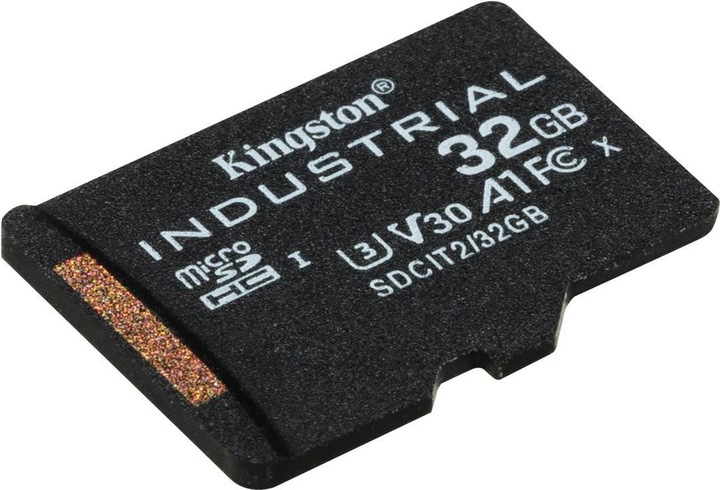 Actual product image Kingston microSDHC Industrial pSLC (32 GB, microSDHC, U3, UHS-I)