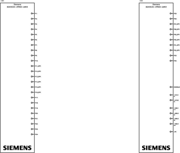 Actual product image Siemens SIEM Switch (40 ports)