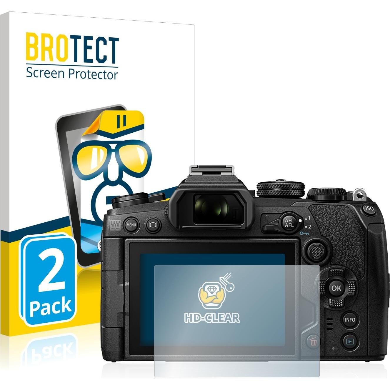 BROTECT Schutzfolie Displayschutz Klar (Displayschutz, OM-D E-M1 Mark III), Kameraschutz, Transparent