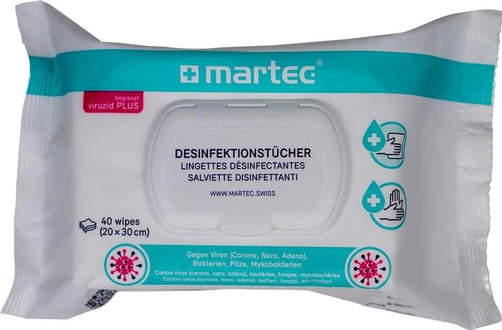 Actual product image Martec Disinfectant wipes