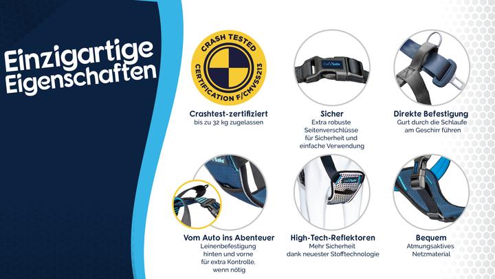 Actual product image Company of Animals CarSafe car harness (Dog, Reflectors)