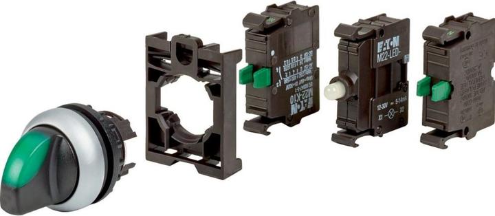 Actual product image Eaton Illuminated selection button, RMQ titanium, latching, 3 110925