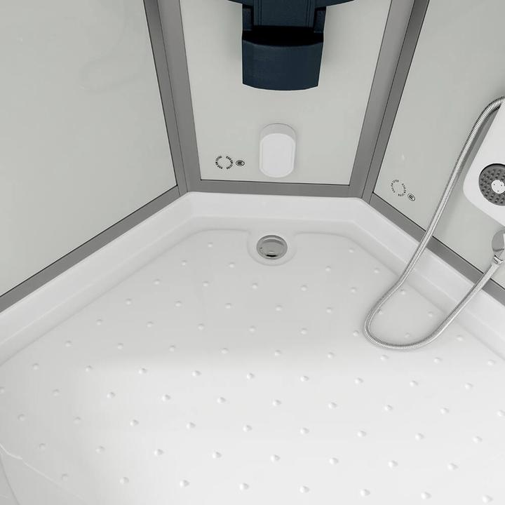 Actual product image Home Deluxe Steam shower with waterfall MANTA L steam sauna, 100x100x220cm