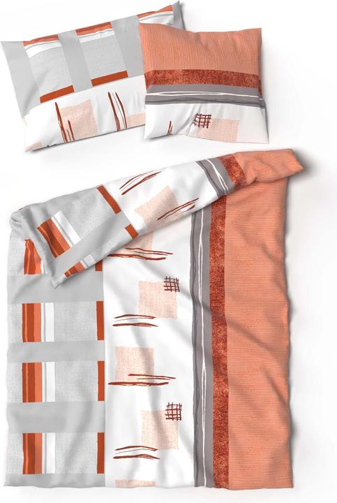 Produktbild Lotus Bettwaren Bettwäsche Jersey Malea orange (Kopfkissenbezug, 50 x 70 cm)