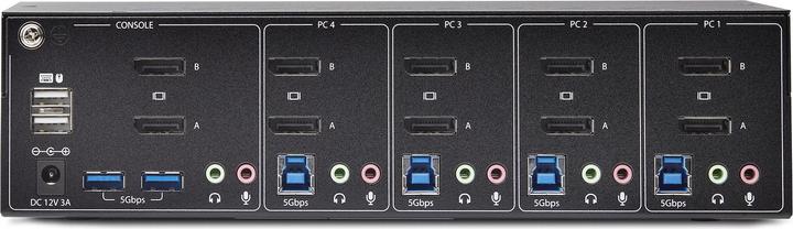 Immagine prodotto StarTech com P4DD46A2-KVM-SWITCH, 3840 x 2160 Pixel, 4K Ultra HD, Nero