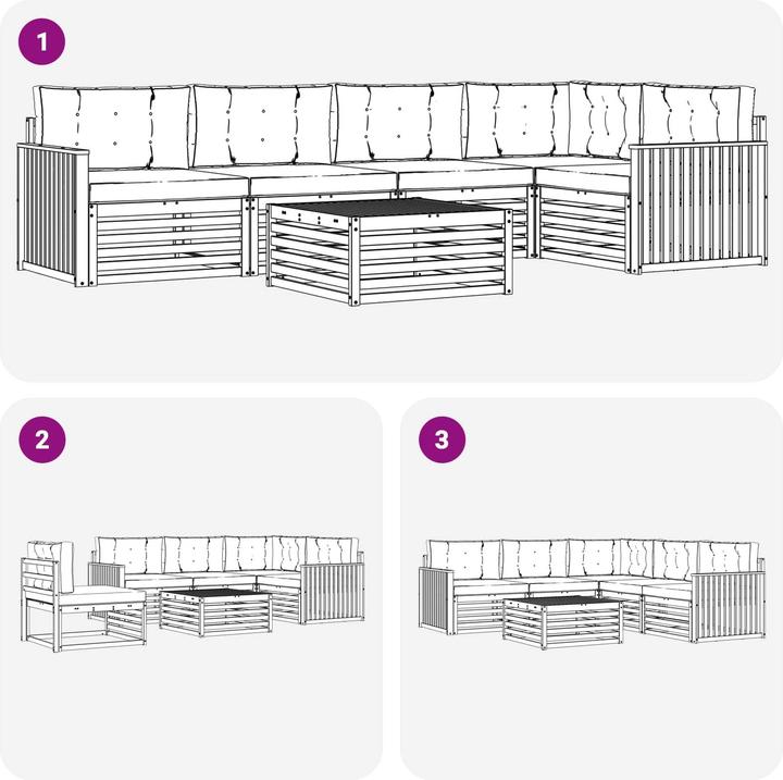 Produktbild vidaXL Outdoor-Sofa