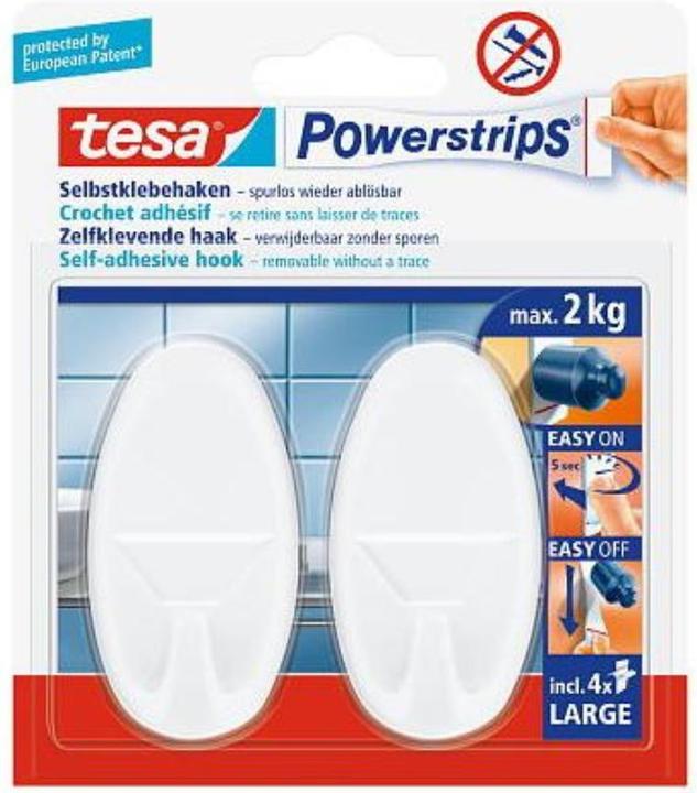 Produktbild tesa Powerstrips Haken LARGE oval