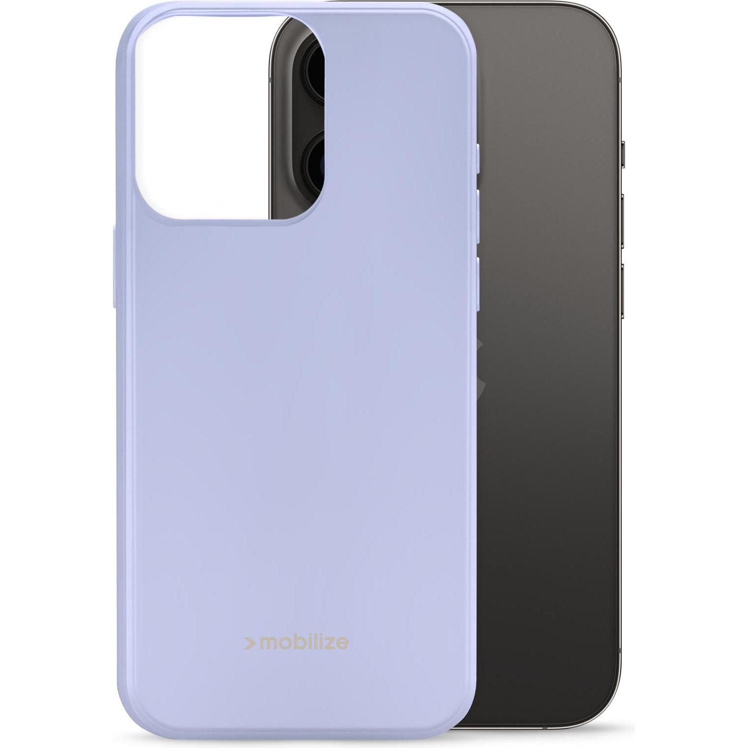 Mobilize Gummi-Gelly-Hülle (Apple iPhone 14 Pro), Smartphone Hülle, Violett