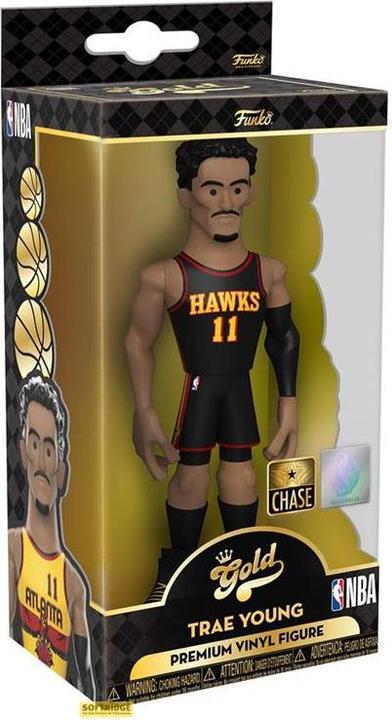 Actual product image Funko NBA - Trae Young - Figurine Gold 5" vinyl avec Chase 13cm