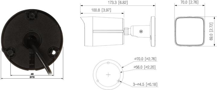Image du produit Dahua CAMÉRA IP IPC-HFW1639TC-A-IL-0280B-S6 (3072 x 2048 pixels)