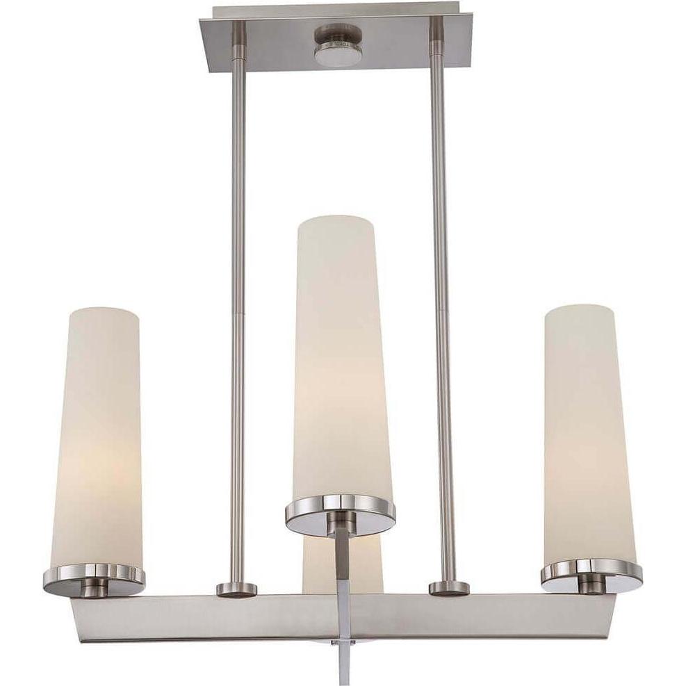 Thumbnail - Elstead Lighting, Kronleuchter, Chelsea Loft Kronleuchter E27 4-fach Nickel gebürstet (63.50 cm)