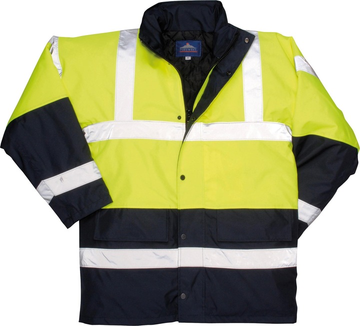 Actual product image Portwest Hi Vis safety jacket (pack of 2) (L)