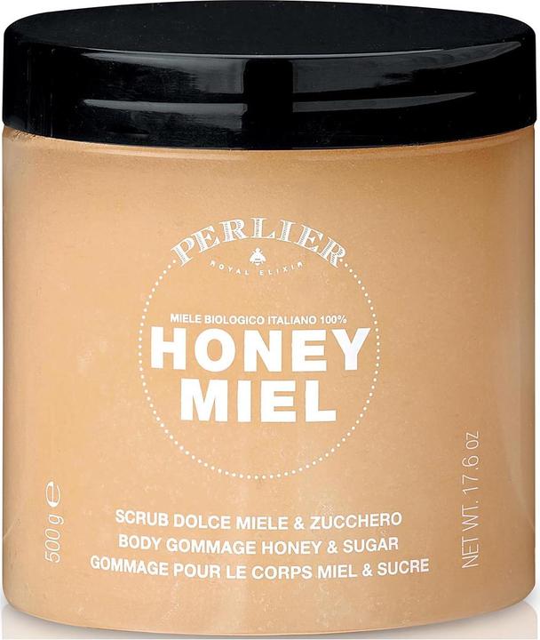 Perlier Honey Body Scrub Sweet Honey and Sugar Body Scrub 500g - Made in Italy (500 ml)