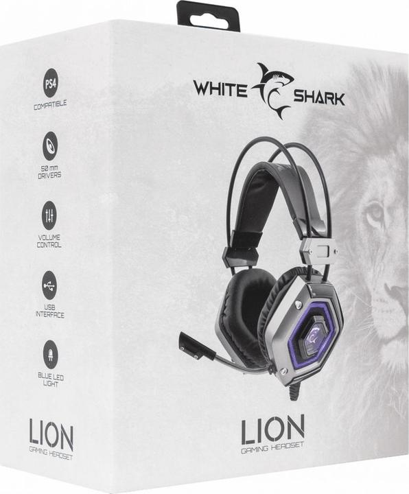Actual product image White Shark GH-1841 Lion silver (Cable)