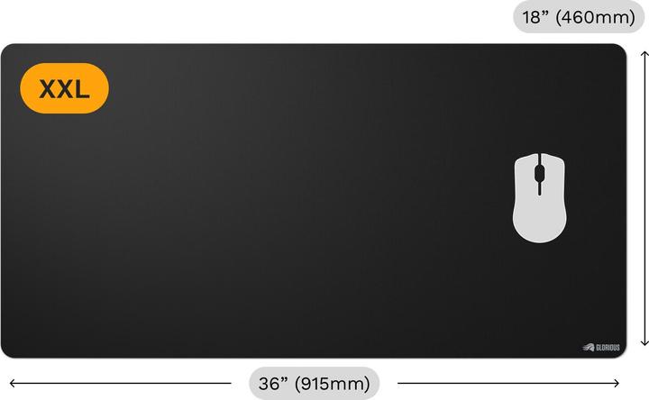 Image du produit Glorious Mouse Pad 2 XXL - Edgeless - Black (XXL)