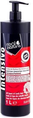 Produktbild Real Natura Pro-Volume Curls Styling Cream - Präzise Definition von Locken - Extra Volumen - Tiefenfeuchtigkeit (Haarpaste, 1000 ml)