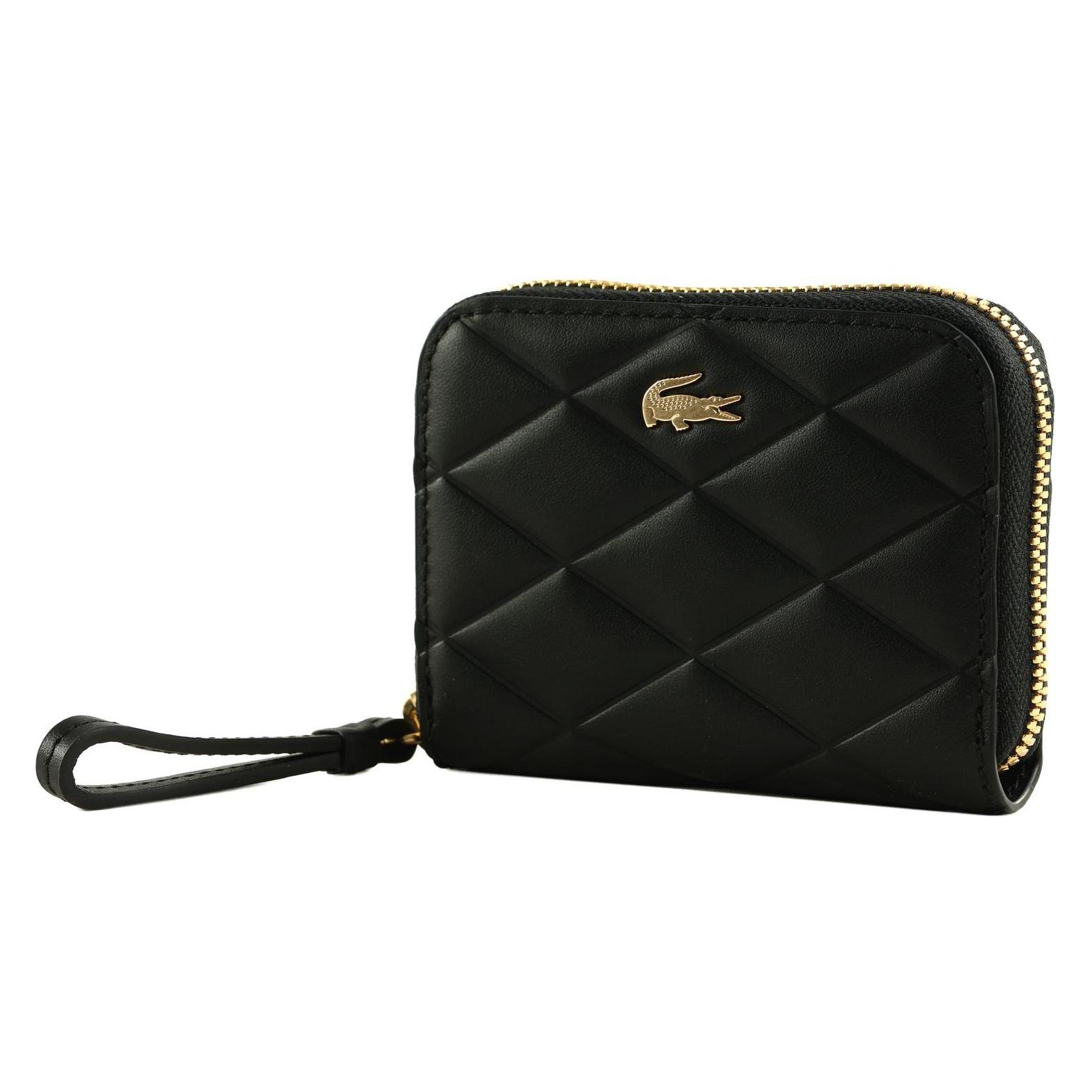 Lacoste, Damen, Portemonnaie, Zip Coin Wallet, Schwarz