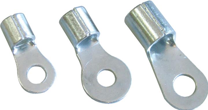 Tracon Unisolierter Ringkabelschuh, Kupfer, verzinnt, Isolierter Ringkabelschuh