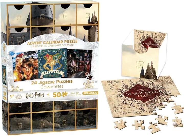 Actual product image Aquarius Harry Potter Puzzle Advent Calendar (1000 pieces)