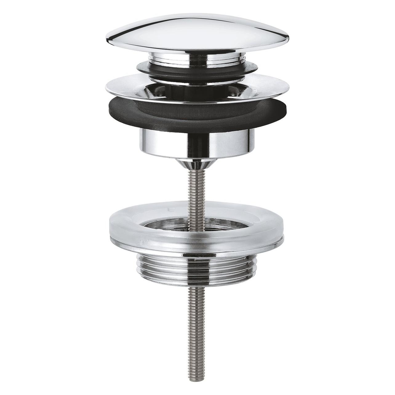 Grohe, Sanitair Installatiemateriaal, Ablaufgarnitur Mit Klickverschluss Chrom